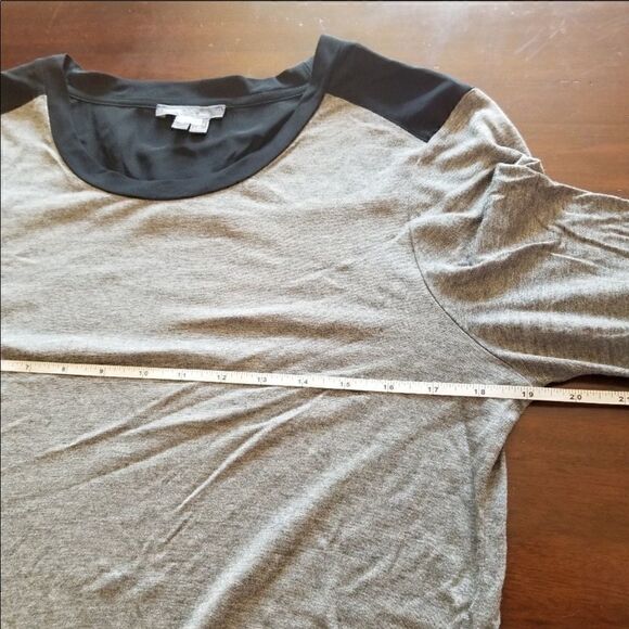 euc Vince Contrast trim slub long sleeve tee sz L - Picture 7 of 14